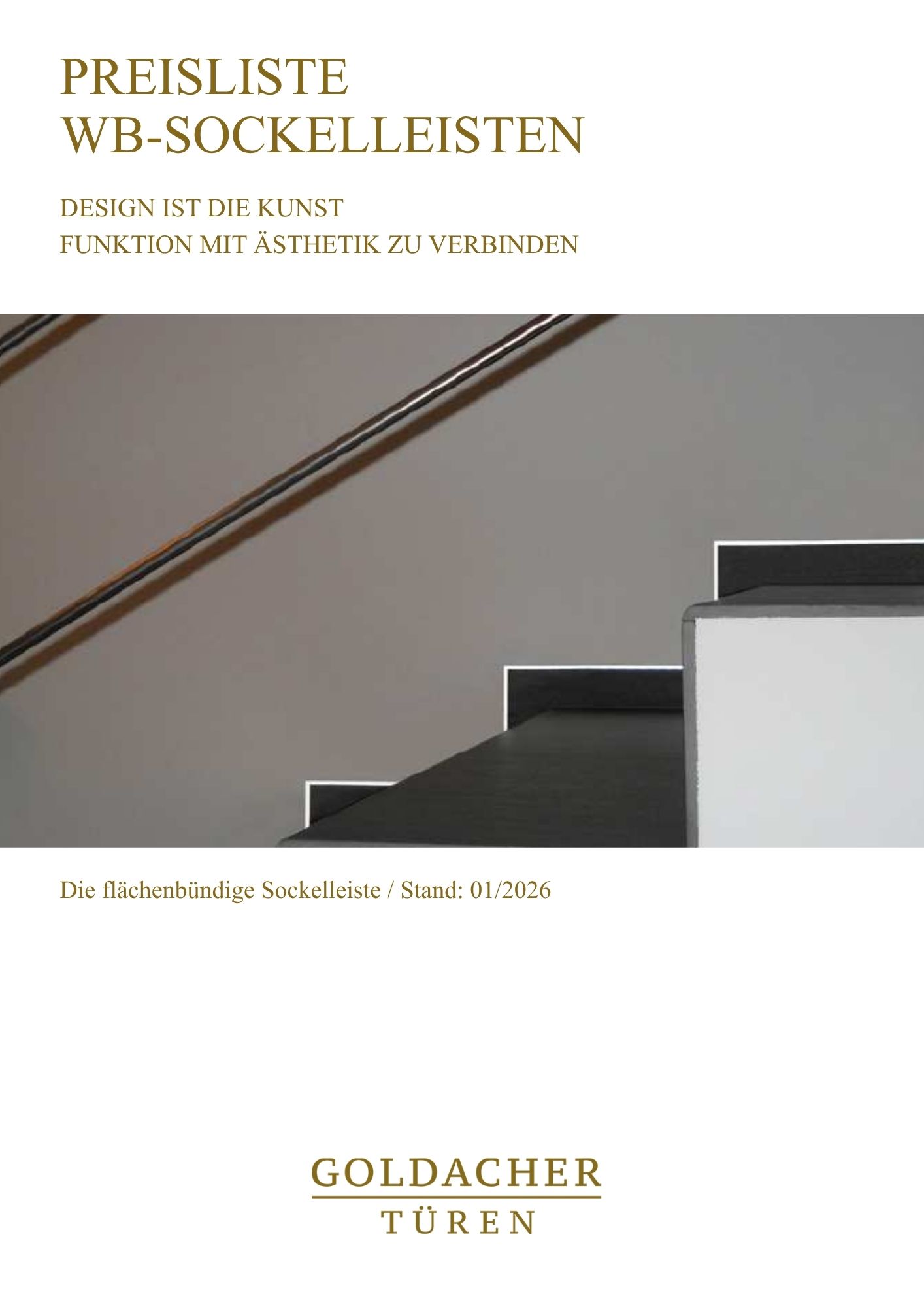 Deckblatt Preisliste WB-Sockelleisten